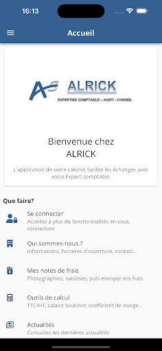 Android application ALRICK screenshort