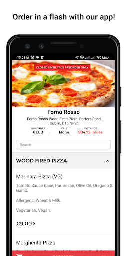 Android application Forno Rosso screenshort