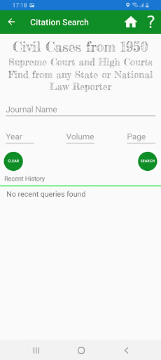 Indian Civil Law Reporter Screen 3