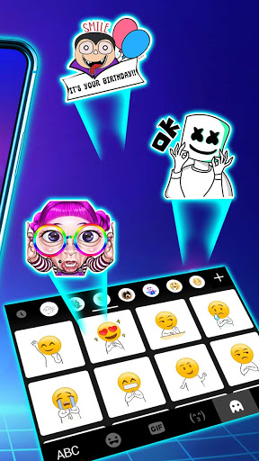 LED Gradient Keyboard Backgrou