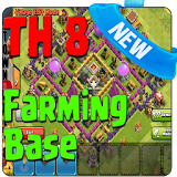 Farming Base COC TH8 icon