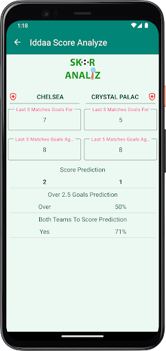 Score Analyze Screen 3