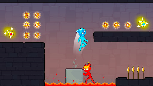 Stick Red boy and Blue girl - Adventure - games