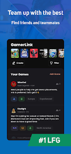 GamerLink LFG: Teams & Friends Capture d'écran