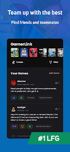 GamerLink LFG: Teams & Friends