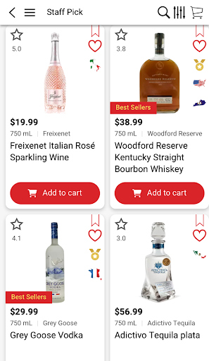 Android application Sky's Beverage Depot screenshort