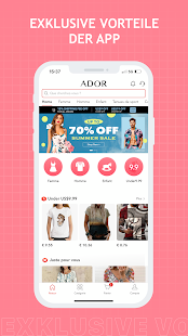 ADOR Online Shopping Screenshot