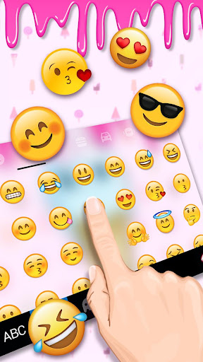 Cute Pinky Food Keyboard Theme Screen 3
