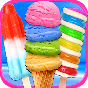 Rainbow Ice Cream - Paletas de helado de arco iris