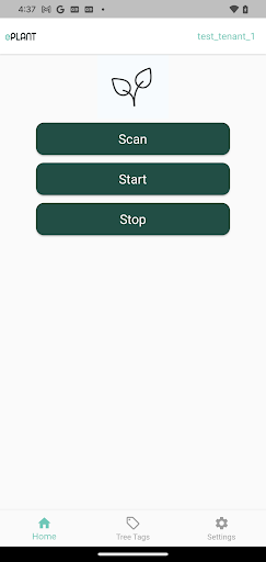 Android application ePlant Tree Tag Manager screenshort