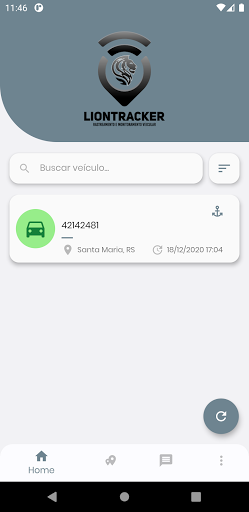 Android application Liontracker screenshort