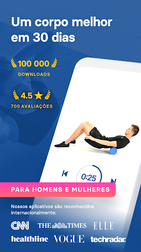 Visualização do aplicativo
