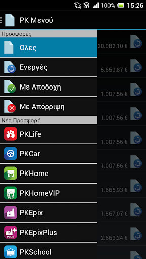 Android application PK screenshort
