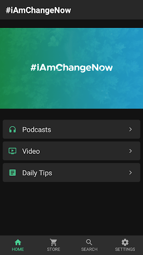 Android application #iAmChangeNow screenshort