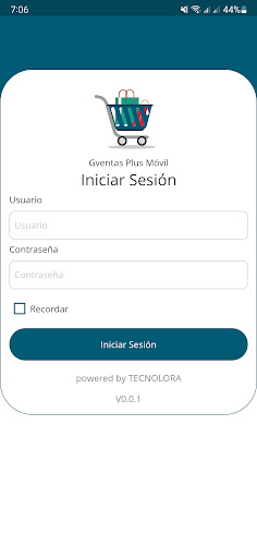 Android application GVentas Plus Móvil screenshort