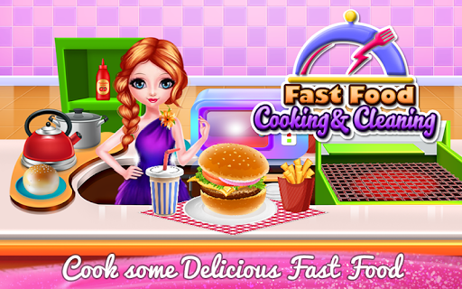 Fast Food Cooking and Cleaning Screen 3