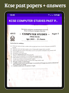 Computer studies Kcse papers.