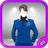 Airline Stewardess Dress Photo Editor icon