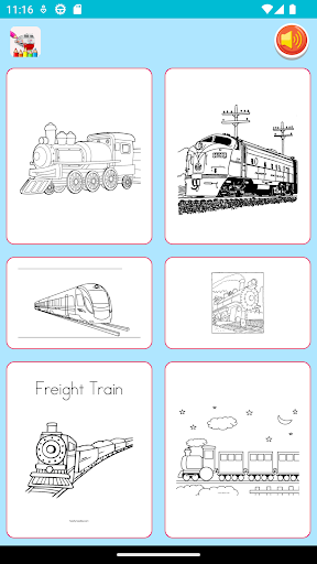 coloring train game Screen 3