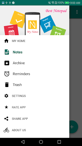 Android application Notes - Password Notes screenshort