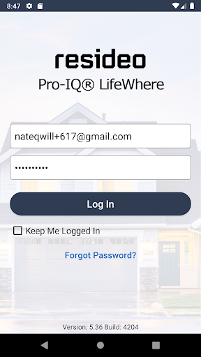 Android application Pro-IQ™ LifeWhere screenshort