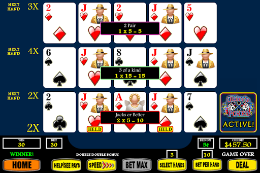 Android application Ultimate Video Poker 12 X Pay screenshort