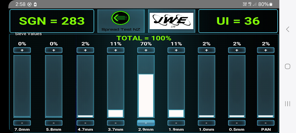 #2. Spread Test Calculator (Android) 由: Dockerty Electronics