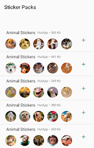 Captura 1 Stickers de animales WhatsApp android