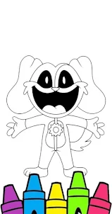 Smiling Critter Coloring Page