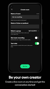 Spotify Greenroom  Talk Music, Sports and Culture Apk Download 5