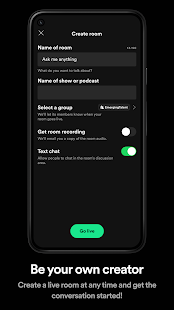 Spotify Greenroom: Talk live Varies with device screenshots 5