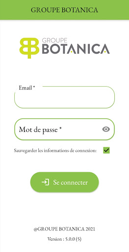 Android application Groupe Botanica screenshort