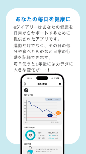 Android application eダイアリー screenshort