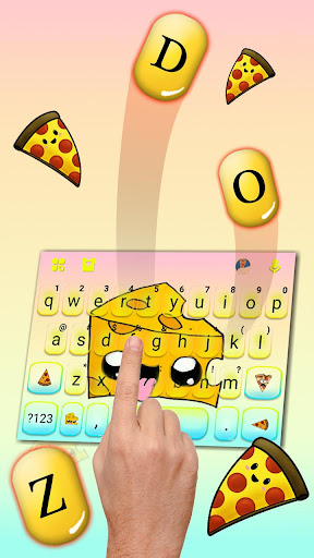 Cute Cheese Cake Keyboard Them Screen 2