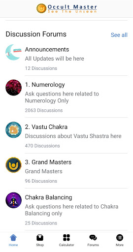 OccultMaster Students Apps Screen 2