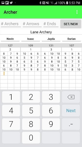 Android application Archer screenshort