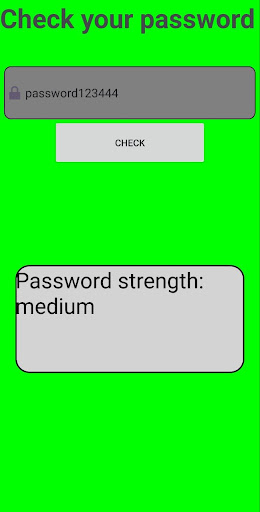 PasswordChecker Screen 2