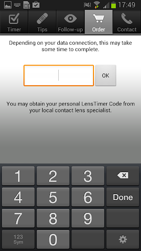 Lens Timer Screen 3