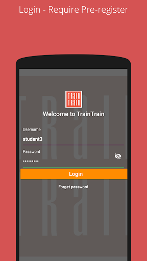 Android application TrainTrain App screenshort