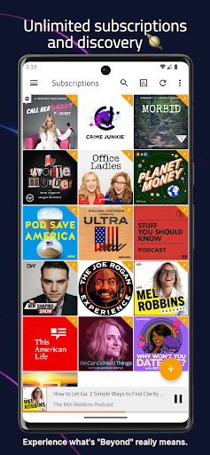Beyond - Unlimited podcasts Screen 2