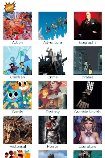 Android application Komikom screenshort