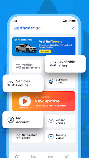 Android application Taxi Group - Bhadagadi screenshort
