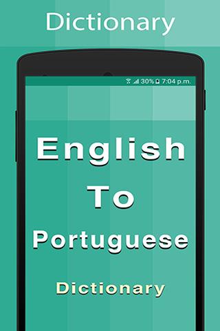 Android application Portuguese Dictionary screenshort
