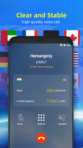 Blue Call - Global WiFi Call Screen 2