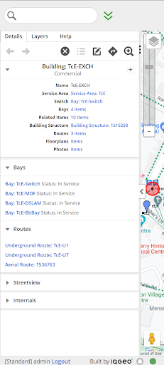 IQGeo Anywhere 7 Screen 2