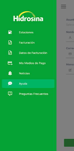 Android application Hidrosina screenshort