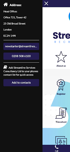 Streamline Services Screen 2