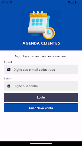 Android application Agenda de Clientes e Serviços screenshort