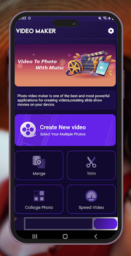 Android application Video maker & editor screenshort