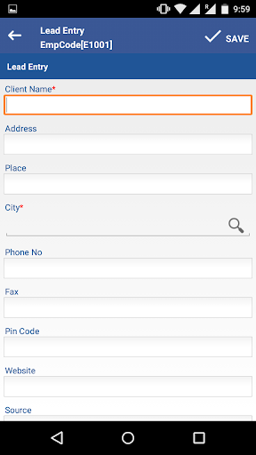 Sampark CRM Screen 3